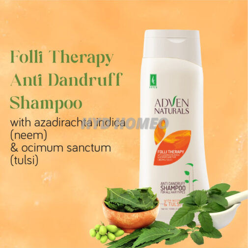 FOLLI THERAPY ANTI DANDRUFF SHAMPOO WITH AZADIRACHTA INDICA (NEEM) & OCIMUM SANCTUM(TULSI)