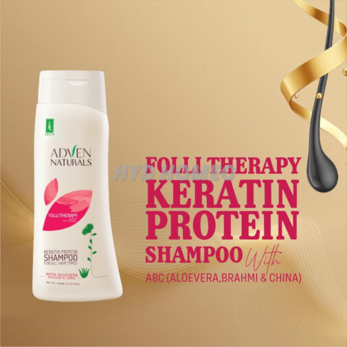 FOLLI THERAPY KERATIN PROTEIN SHAMPOO WITH ABC (ALOE VERA,BRAHMI & CHINA)